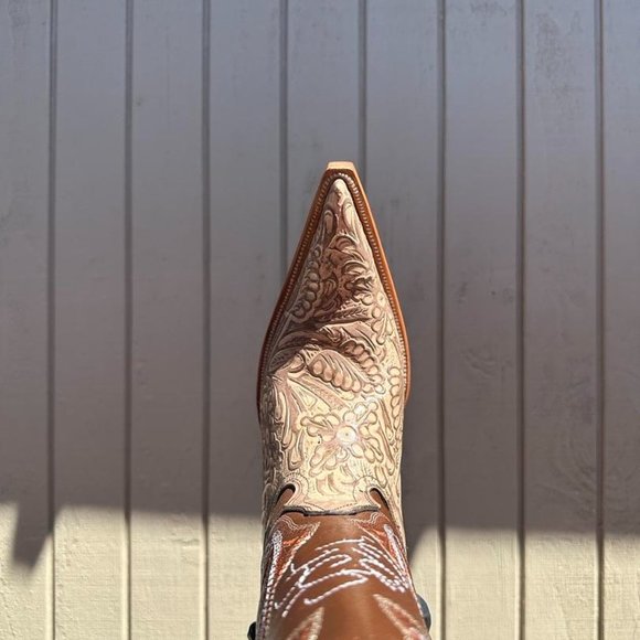 #48 Brown Chiseled Details Crix Style Western Boot main image 5